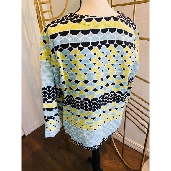 WOMEN Loose Shirt  Medium Size Linen Summer beach Casual  M - Picture 4 of 9